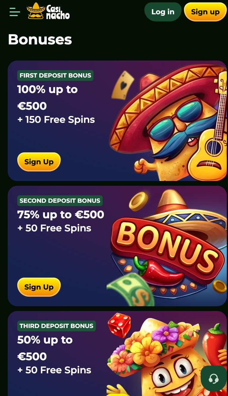 Giocare su Casinacho Casino da iPhone tramite browser mobile